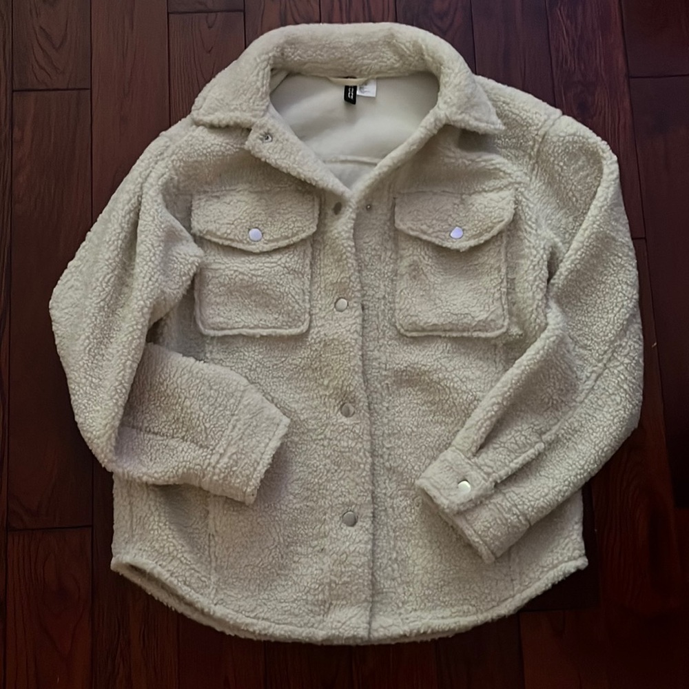 H&M Oversized Teddy Jacket
